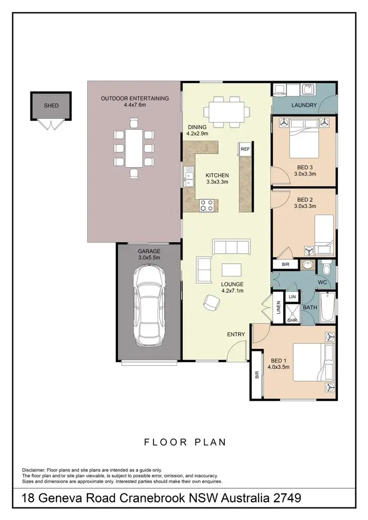 Floorplan of Homely house listing, 18 Geneva Road, Cranebrook NSW 2749