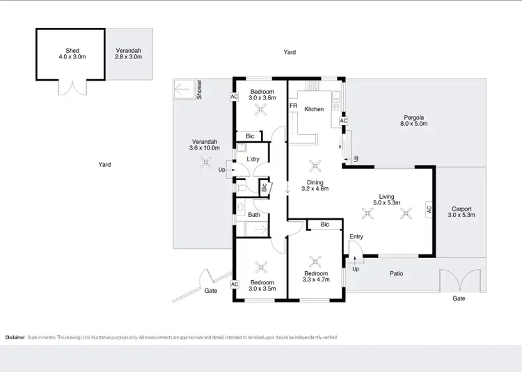 Floorplan of Homely semi-detached listing, 5B Sasakawa Close, Cable Beach WA 6726