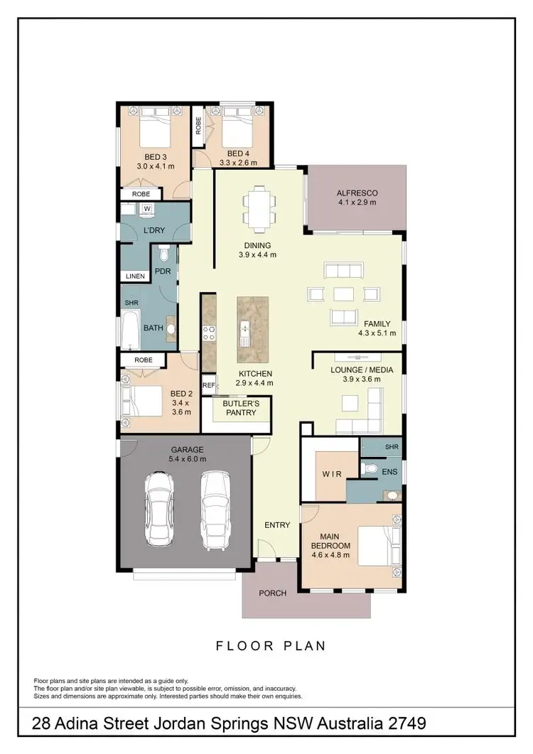 Floorplan of Homely house listing, 28 Adina Street, Jordan Springs NSW 2747