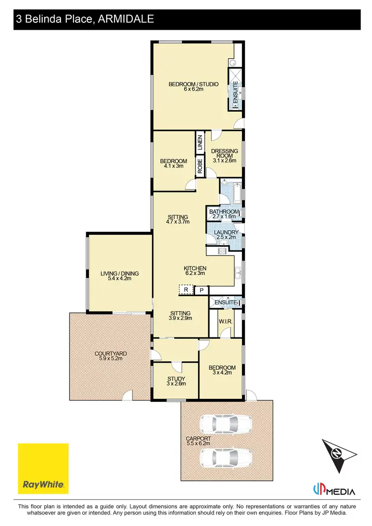 Floorplan of Homely house listing, 3 Belinda Place, Armidale NSW 2350