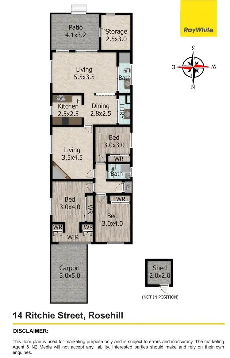 Floorplan of Homely house listing, 14 Ritchie Street, Rosehill NSW 2142