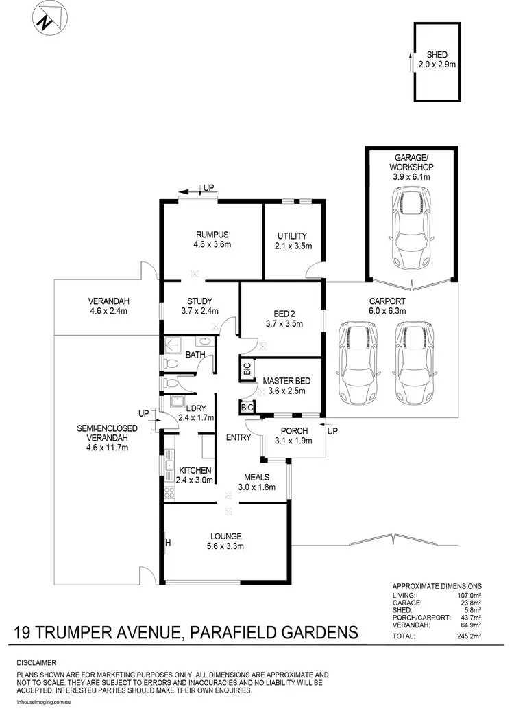 Floorplan of Homely house listing, 19 Trumper Avenue, Parafield Gardens SA 5107