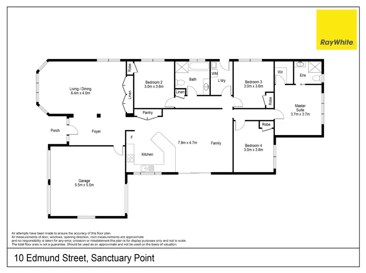 Floorplan of Homely house listing, 10 Edmund Street, Sanctuary Point NSW 2540