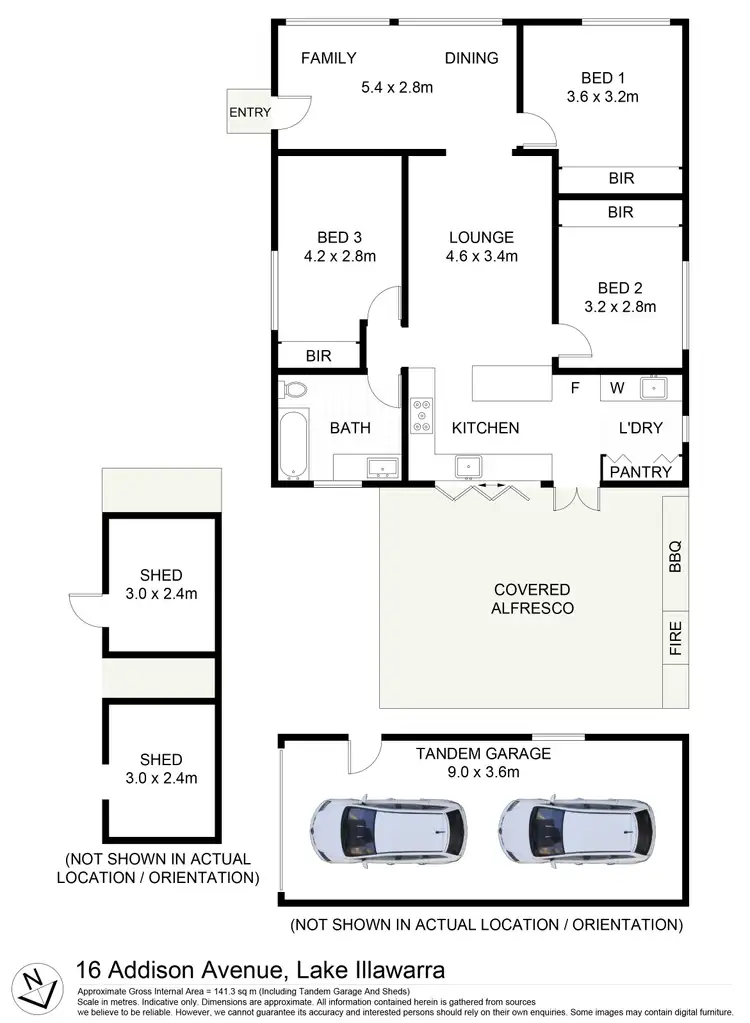 Floorplan of Homely house listing, 16 Addison Avenue, Lake Illawarra NSW 2528