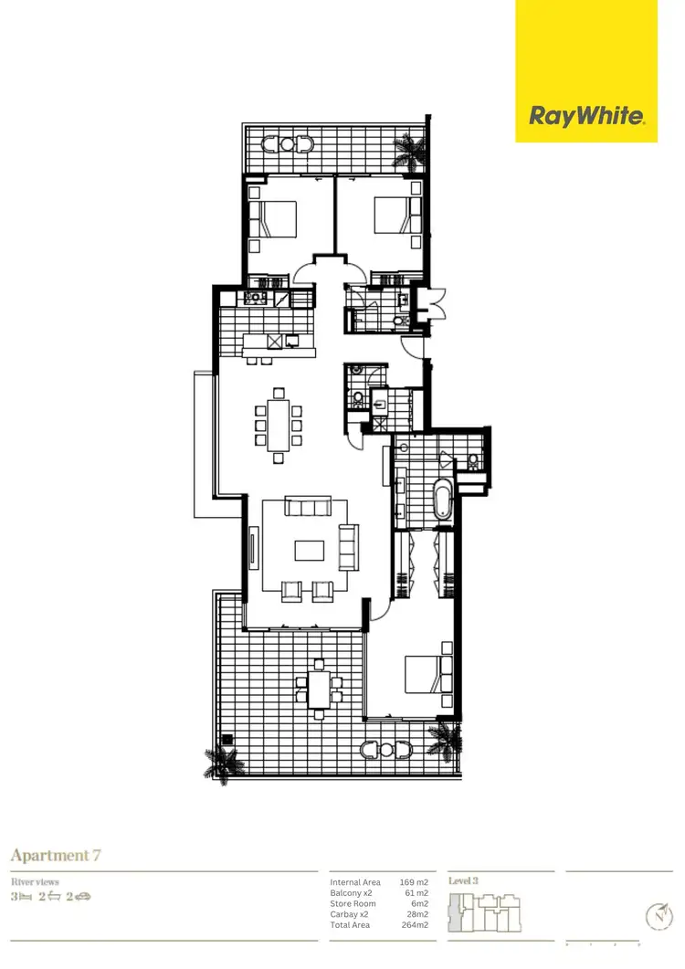 Floorplan of Homely apartment listing, 7/11 Mccabe Street, North Fremantle WA 6159