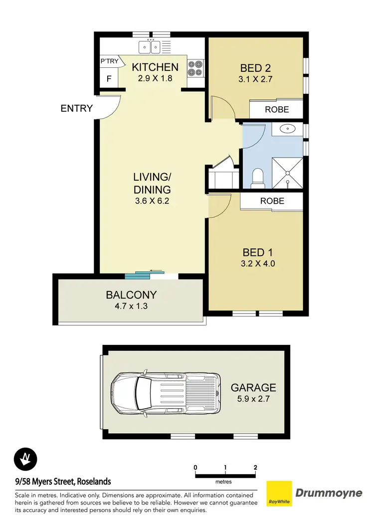 Floorplan of Homely apartment listing, 9/58-60 Myers Street, Roselands NSW 2196