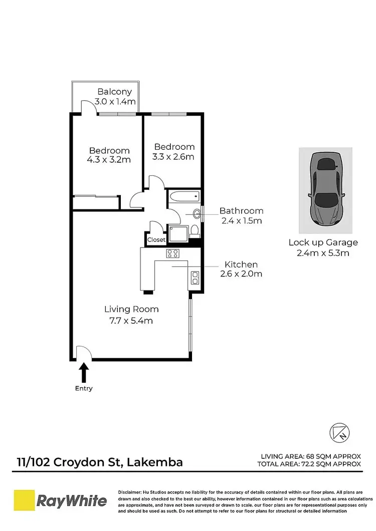 Floorplan of Homely apartment listing, 11/102-104 Croydon Street, Lakemba NSW 2195