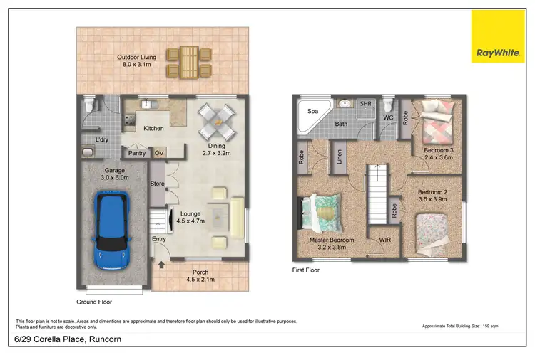 Floorplan of Homely house listing, 6/29 Corella Place, Runcorn QLD 4113