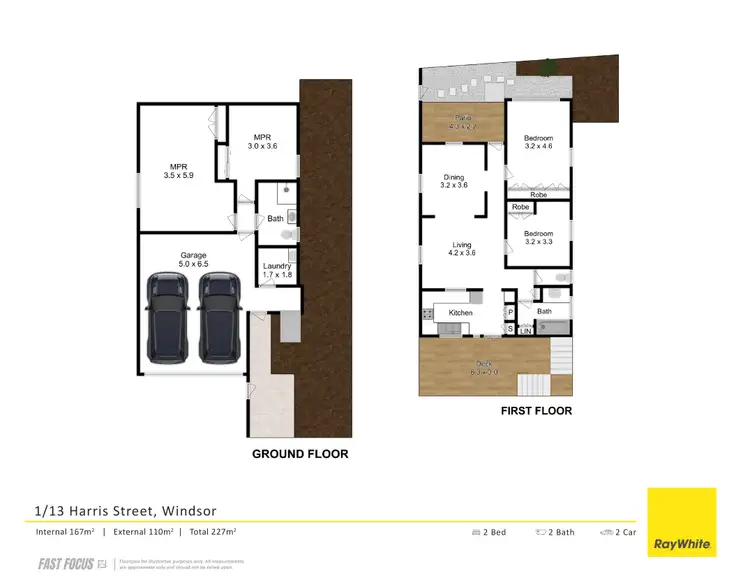Floorplan of Homely townhouse listing, 1/13 Harris Street, Windsor QLD 4030