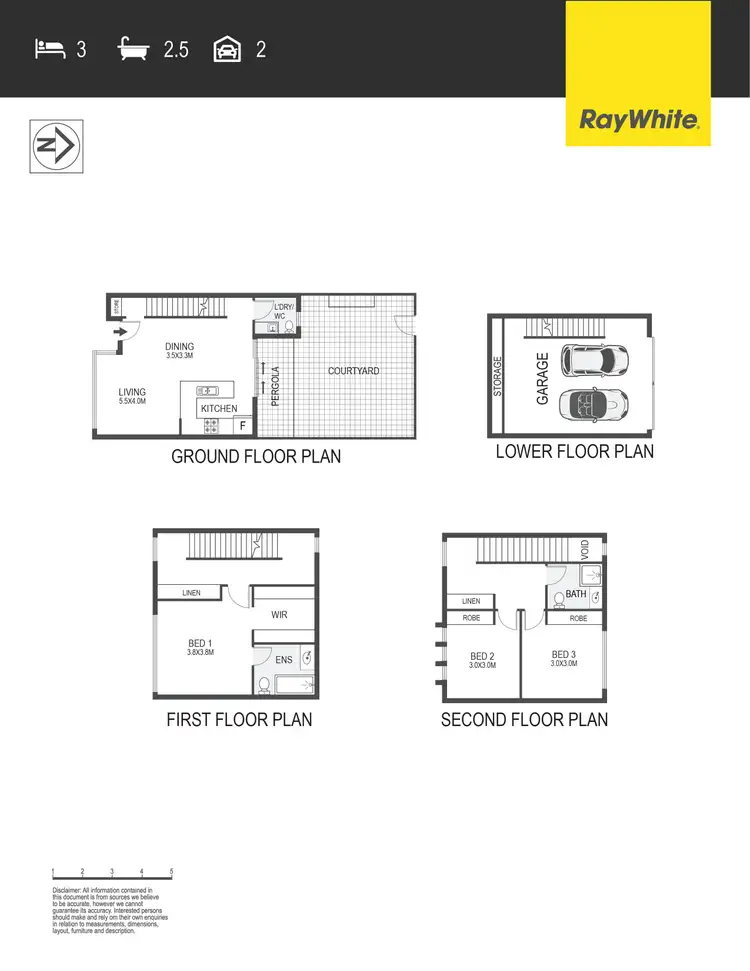 Floorplan of Homely townhouse listing, 34/2 Bulletin Street, Lawson ACT 2617