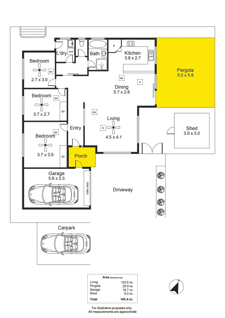 Floorplan of Homely house listing, 33A Flinders Street, Edwardstown SA 5039