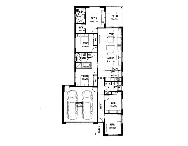 Floorplan of Homely house listing, 62 East Beaumont Road, Park Ridge QLD 4125