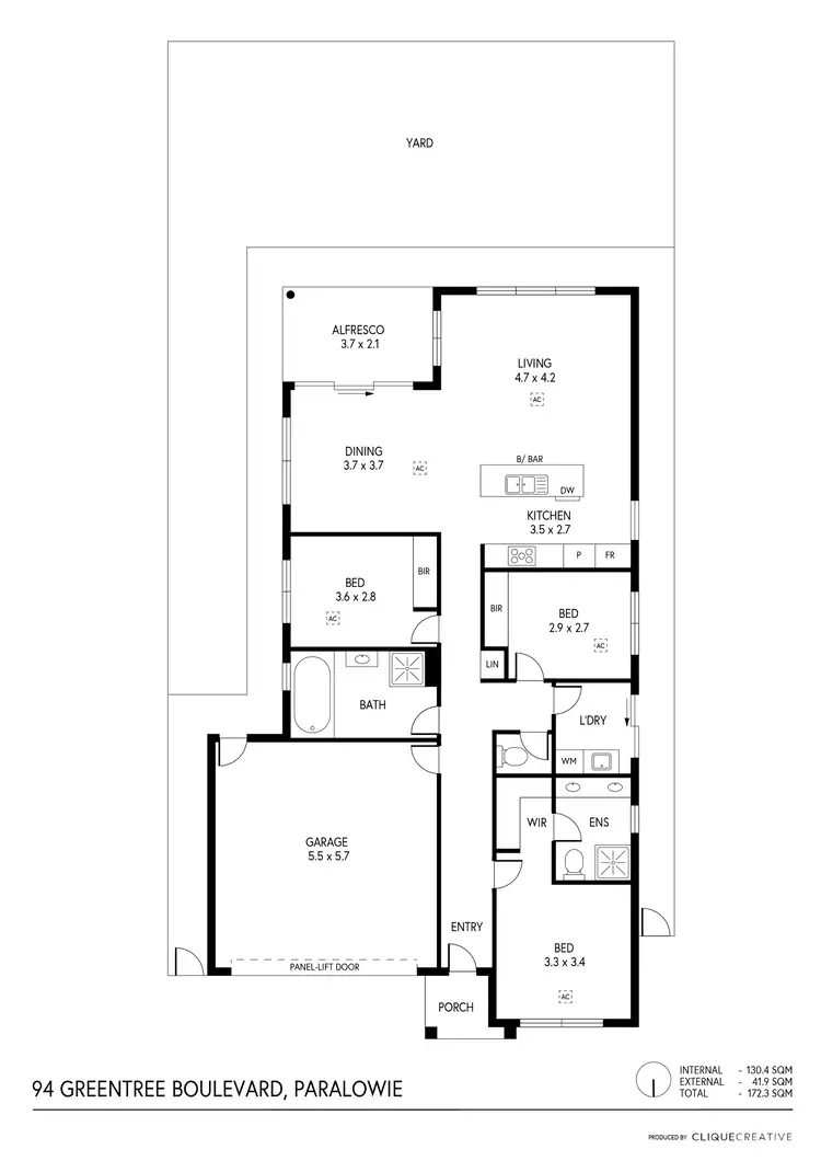 Floorplan of Homely house listing, 94 Greentree Boulevard, Paralowie SA 5108