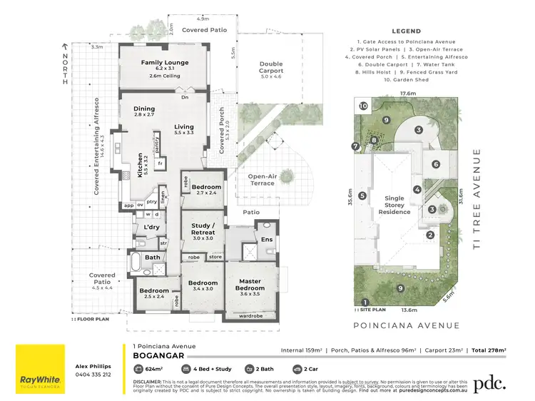 Floorplan of Homely house listing, 1 Poinciana Avenue, Bogangar NSW 2488