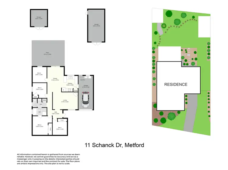 Floorplan of Homely house listing, 11 Schanck Drive, Metford NSW 2323