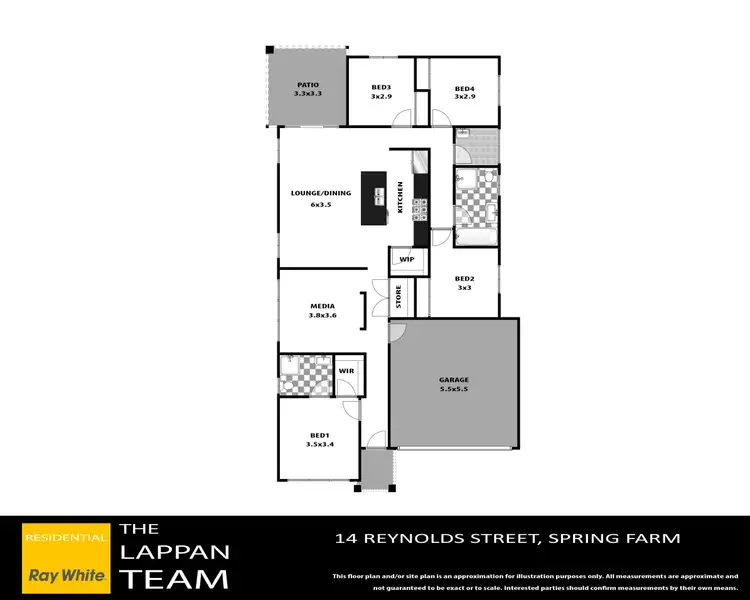 Floorplan of Homely house listing, 14 Reynolds Street, Spring Farm NSW 2570