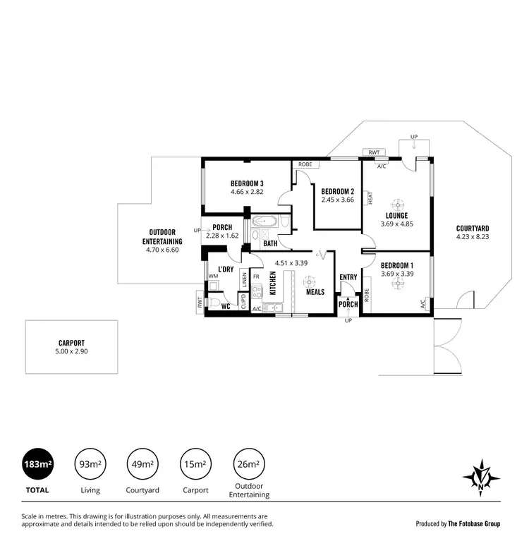 Floorplan of Homely house listing, 1/13 Kauri Parade, Seacliff SA 5049