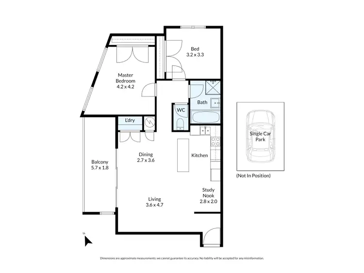 Floorplan of Homely apartment listing, 1/15 New Street, Ringwood VIC 3134