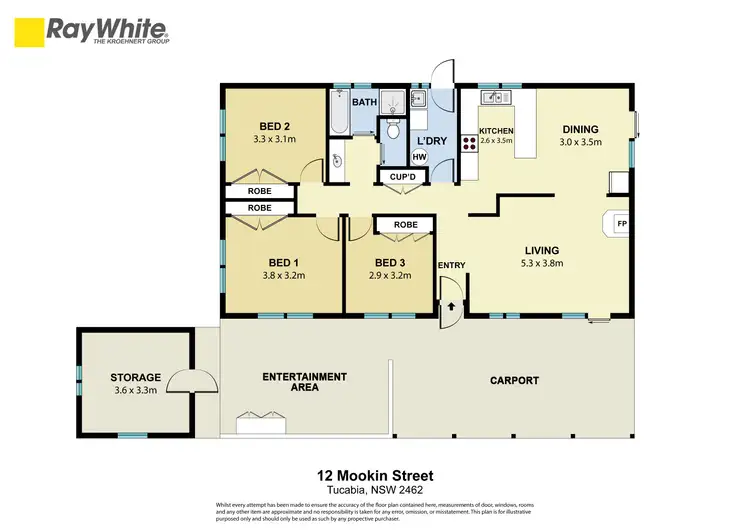 Floorplan of Homely house listing, 12 Mookin Street, Tucabia NSW 2462