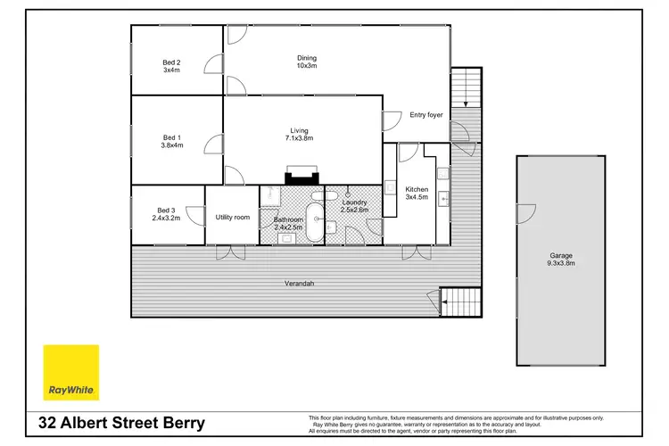 Floorplan of Homely house listing, 32 Albert Street, Berry NSW 2535