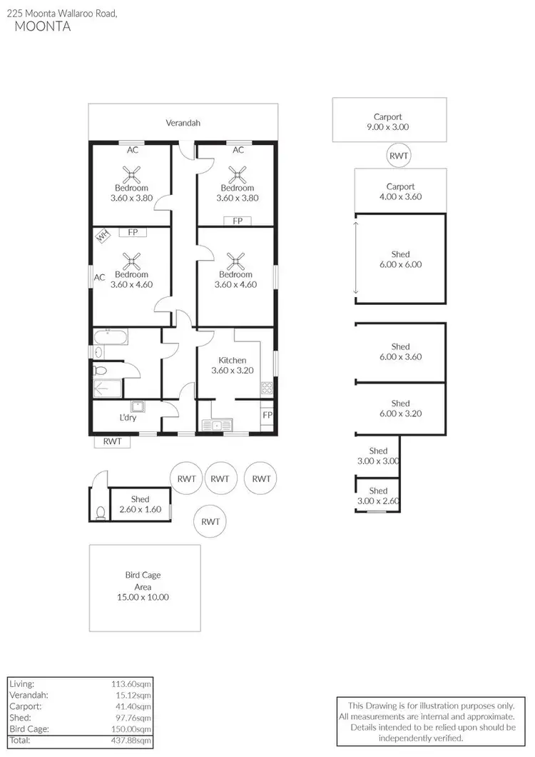 Floorplan of Homely house listing, 225 Moonta-Wallaroo Road, North Moonta SA 5558