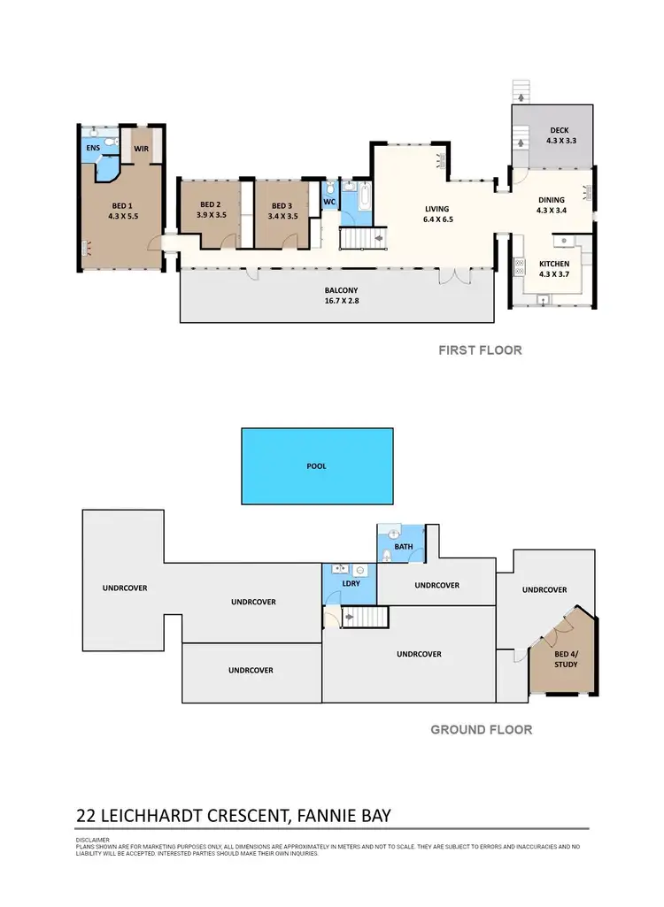 Floorplan of Homely house listing, 22 Leichhardt Crescent, Fannie Bay NT 820
