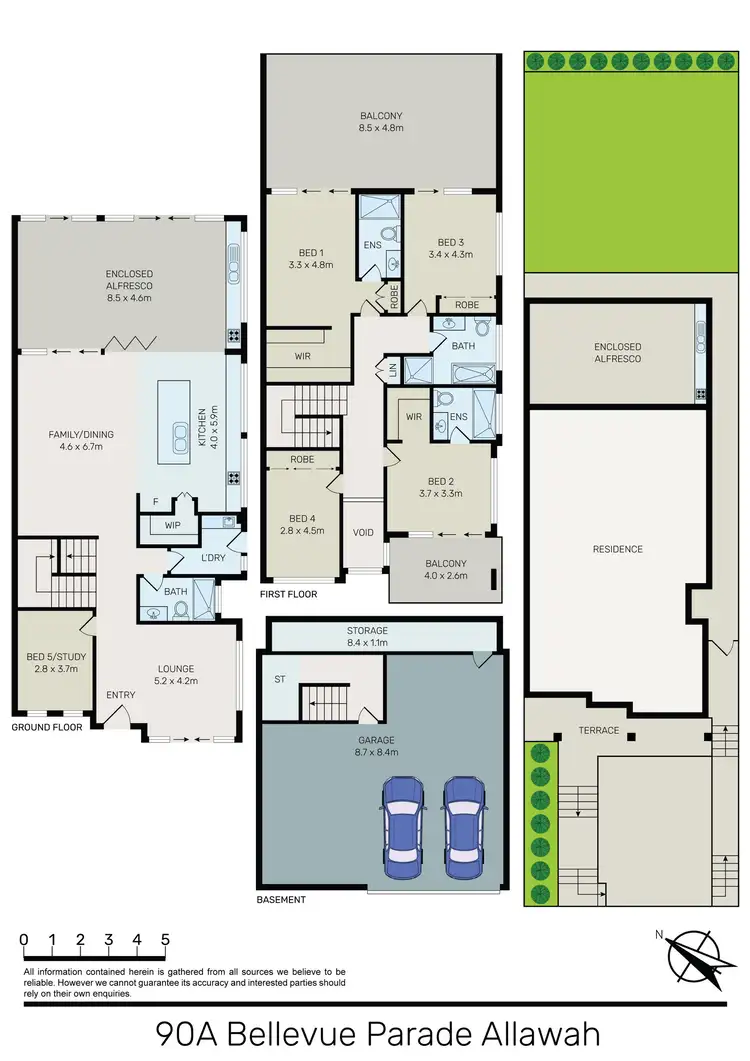 Floorplan of Homely house listing, 90A Bellevue Parade, Allawah NSW 2218