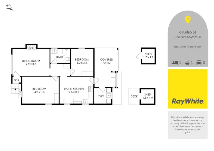 Floorplan of Homely house listing, 6 Kelso Street, Goulburn NSW 2580