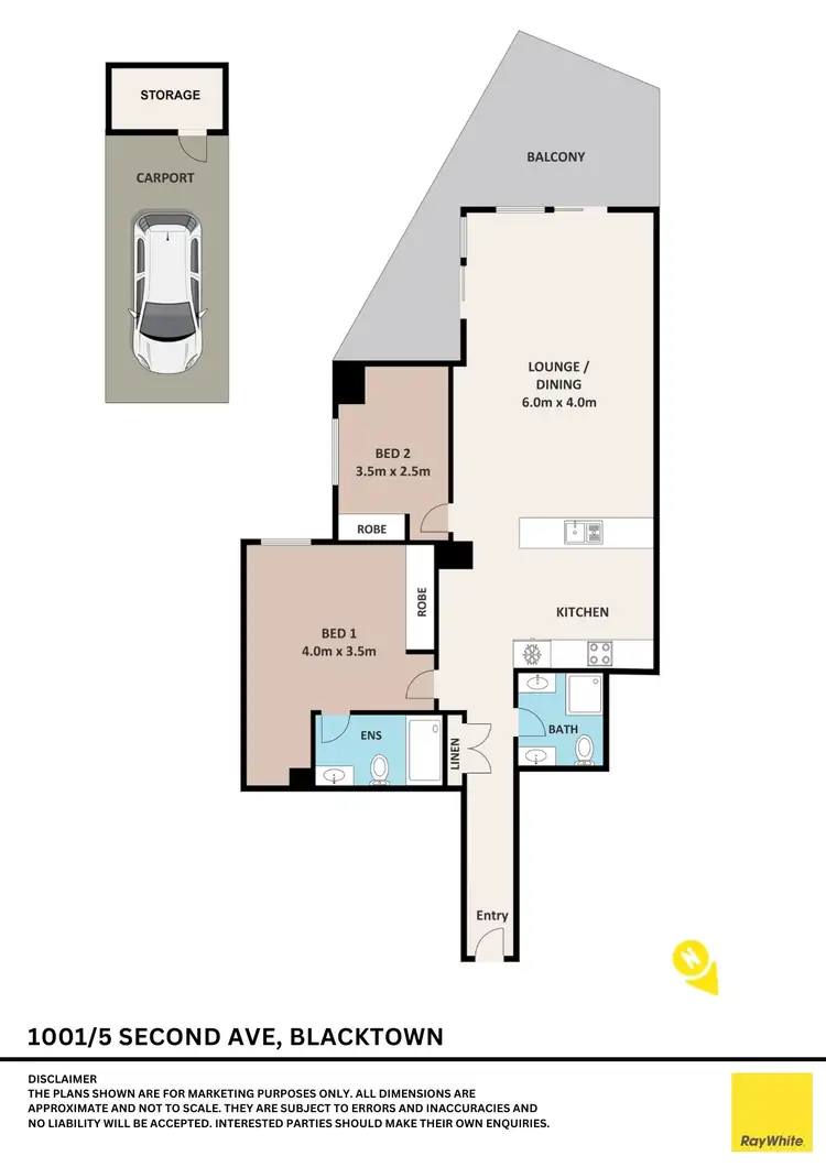 Floorplan of Homely apartment listing, 1001/5 Second Avenue, Blacktown NSW 2148
