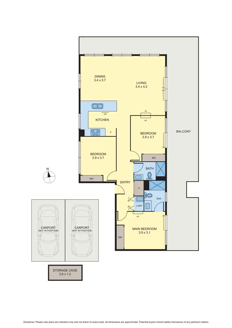 Floorplan of Homely apartment listing, 609/611 Sydney Road, Brunswick VIC 3056