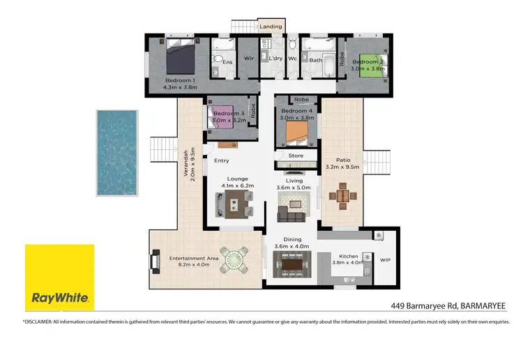 Floorplan of Homely rural property listing, 3/449 Barmaryee Road, Barmaryee QLD 4703