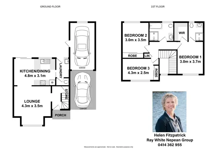Floorplan of Homely townhouse listing, 2/59 Stafford Street, Kingswood NSW 2747