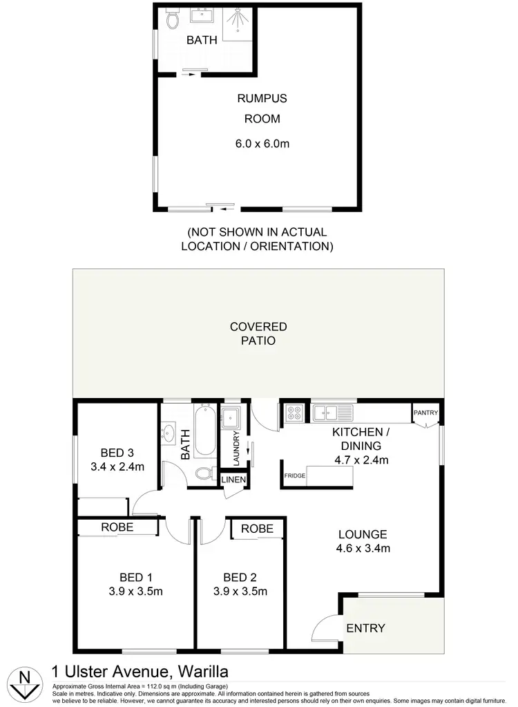 Floorplan of Homely house listing, 1 Ulster Avenue, Warilla NSW 2528