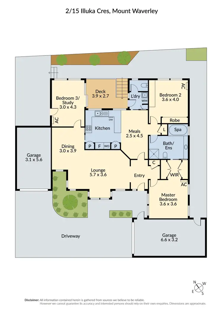 Floorplan of Homely unit listing, 2/15 Illuka Crescent, Mount Waverley VIC 3149