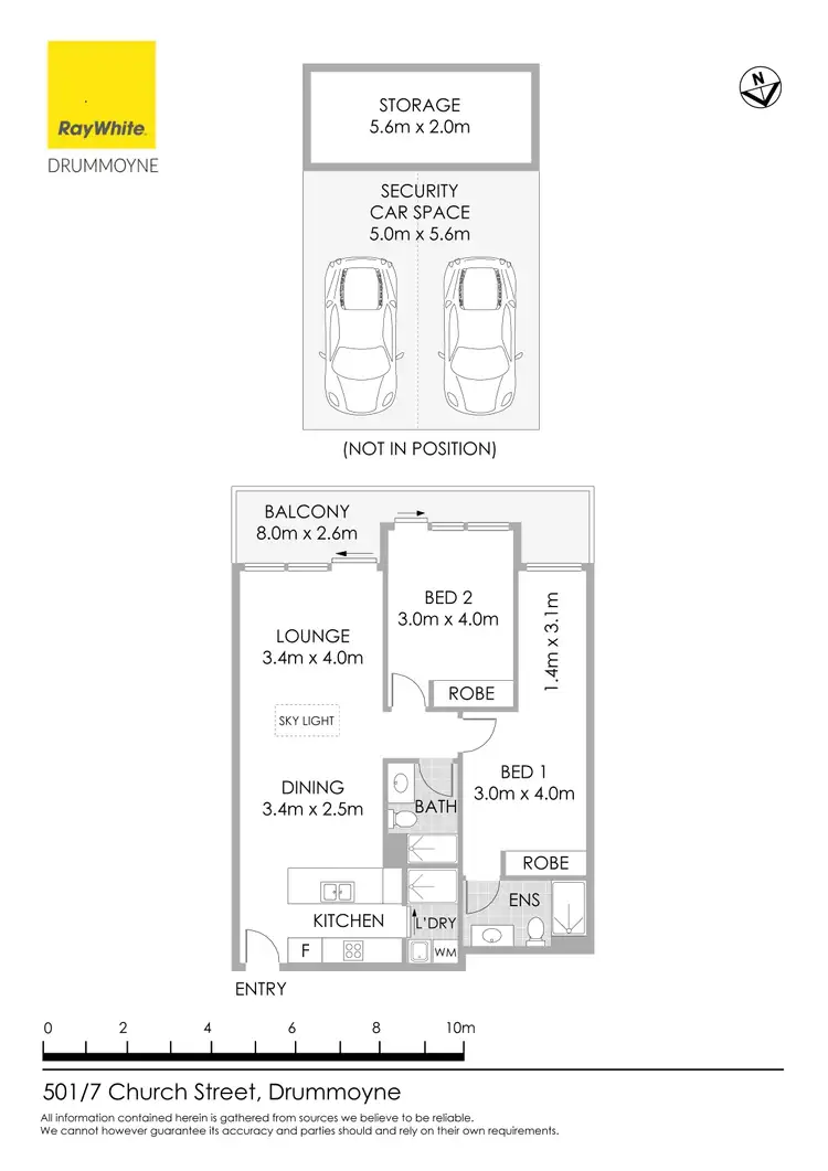 Floorplan of Homely apartment listing, 501/7 Church Street, Drummoyne NSW 2047