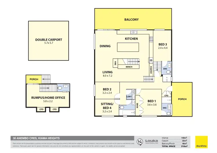 Floorplan of Homely house listing, 30 Anembo Crescent, Kiama Heights NSW 2533