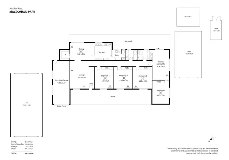 Floorplan of Homely house listing, 41 Julian Road, Macdonald Park SA 5121