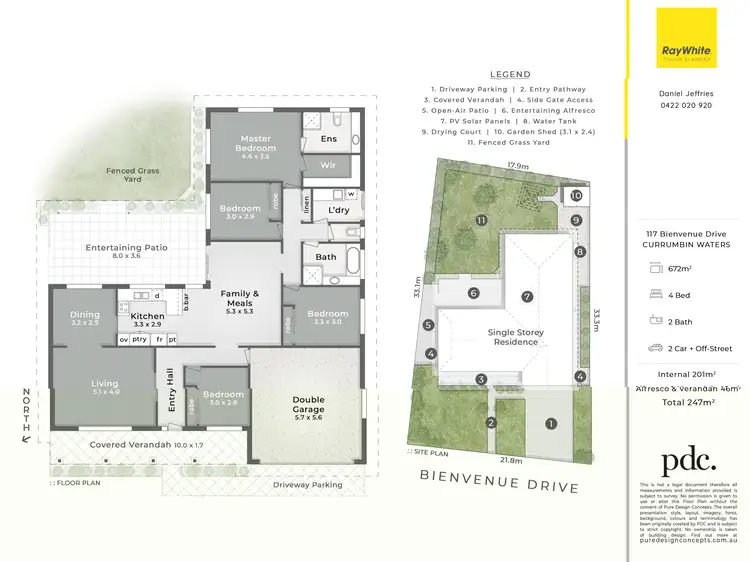Floorplan of Homely house listing, 117 Bienvenue Drive, Currumbin Waters QLD 4223