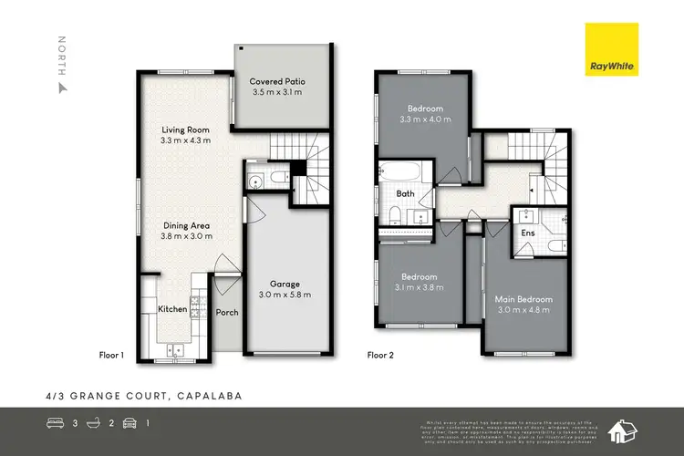 Floorplan of Homely townhouse listing, 4/3 Grange Court, Capalaba QLD 4157