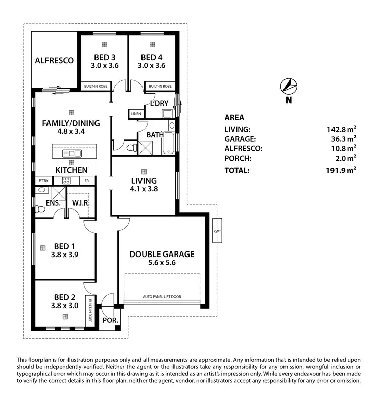 Floorplan of Homely house listing, 10 Pfitzner Close, Murray Bridge SA 5253