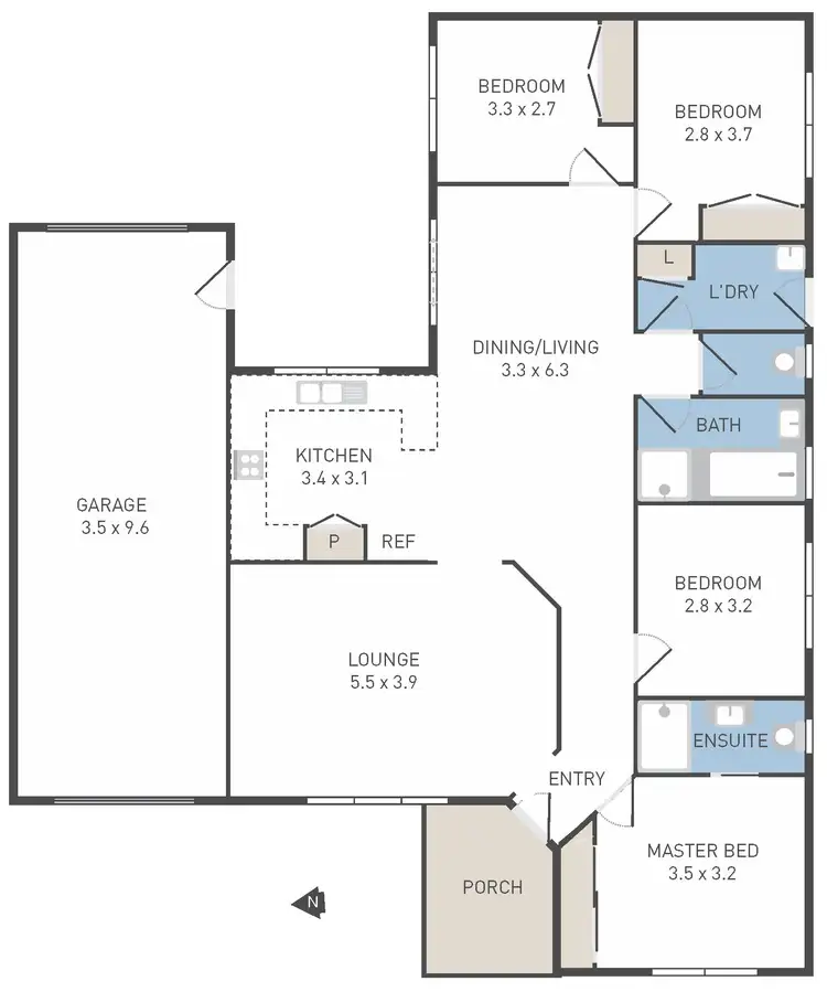 Floorplan of Homely house listing, 11 Trent Close, Werribee VIC 3030