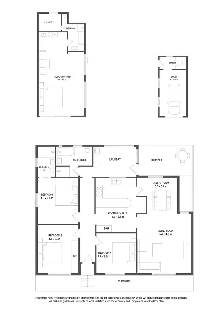 Floorplan of Homely house listing, 22 Umpherston Street, Mount Gambier SA 5290