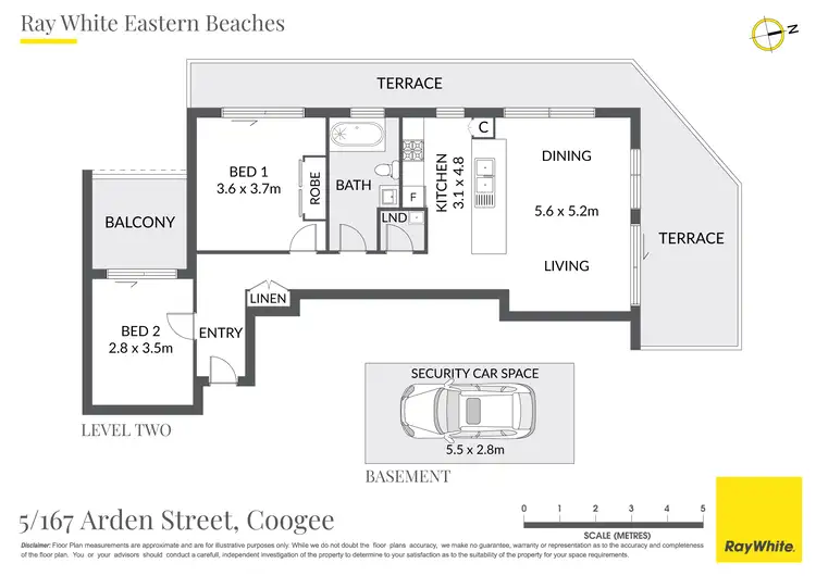 Floorplan of Homely apartment listing, 5/167 Arden Street, Coogee NSW 2034