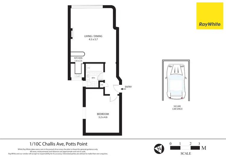 Floorplan of Homely apartment listing, 1/10c Challis Avenue, Potts Point NSW 2011