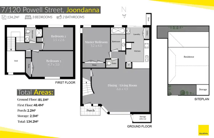 Floorplan of Homely townhouse listing, 7/120 Powell Street, Joondanna WA 6060
