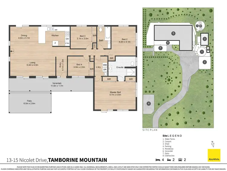 Floorplan of Homely house listing, 13-15 Nicolet Drive, Tamborine Mountain QLD 4272