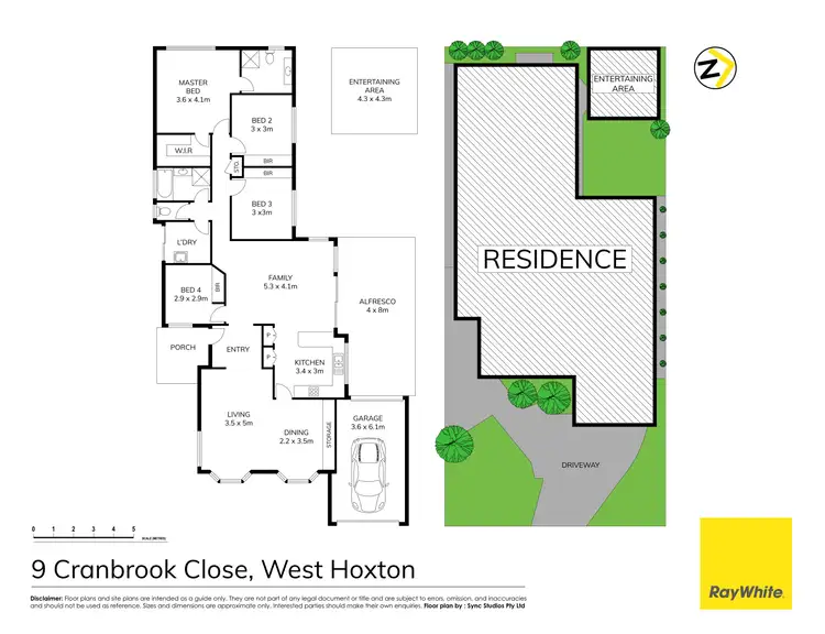 Floorplan of Homely house listing, 9 Cranbrook Close, West Hoxton NSW 2171