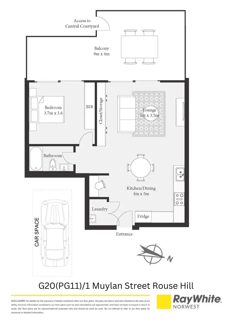 Floorplan of Homely apartment listing, G20/1 Mulyan Street, Rouse Hill NSW 2155