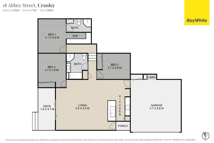 Floorplan of Homely house listing, 18 Abbey Street, Cranley QLD 4350