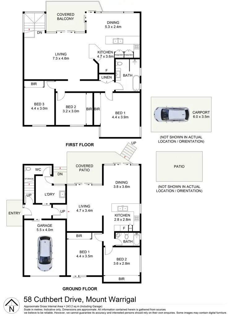 Floorplan of Homely house listing, 58 Cuthbert Drive, Mount Warrigal NSW 2528
